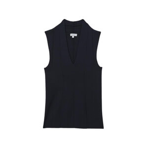 REISS Kimmy Knitted Sleeveless V-Neck Vest